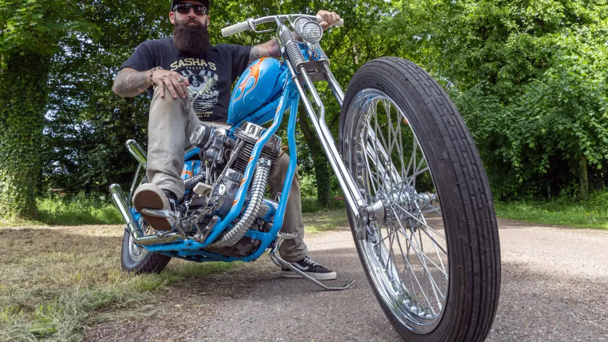 Harley-Davidson Panhead trekt aandacht op Britse festivals