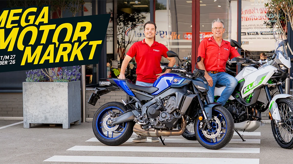 Mega Motor Markt bij Goedhart Motoren van 24 t/m 27 september