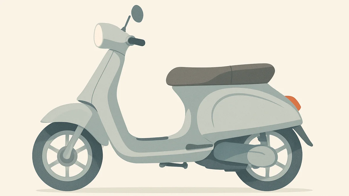 WOK-melding legt rijverbod op voor motoren en scooters (AI-illustratie)