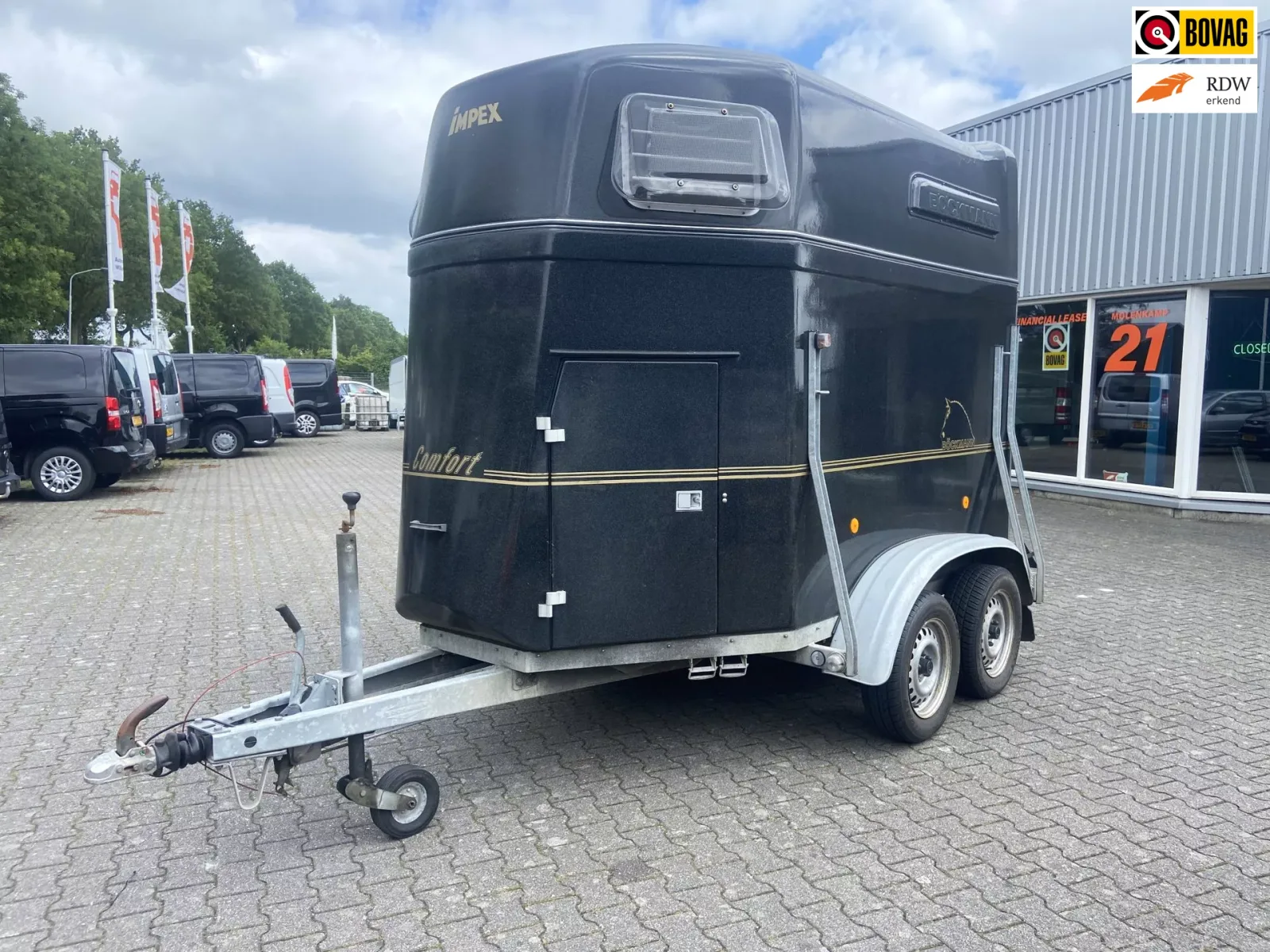 Boeckmann CS 2 paardstrailer met zadelkamer (2002) — foto 1