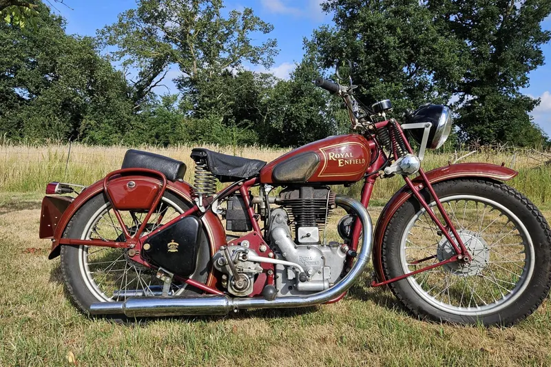 Royal Enfield 500cc.model J2 german registration papers (1938)