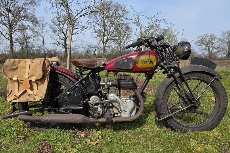 Norton 16H 500cc sv ex wo2 great patina belgian papers (1942)