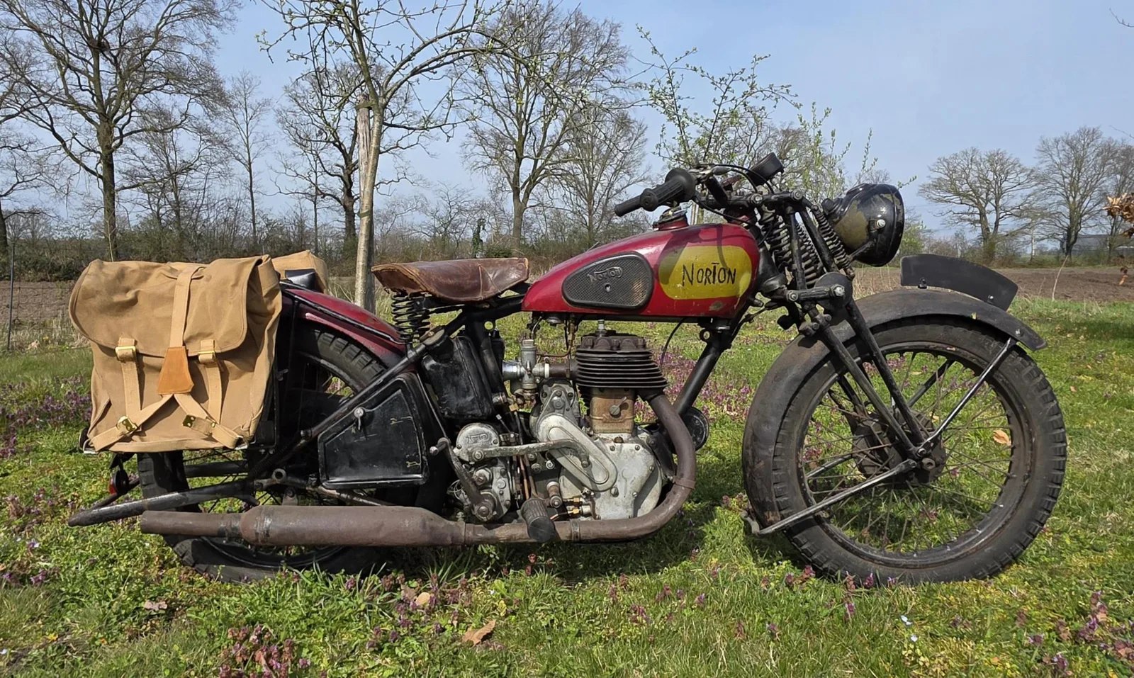 Norton 16H 500cc sv ex wo2 great patina belgian papers (1942) — foto 1