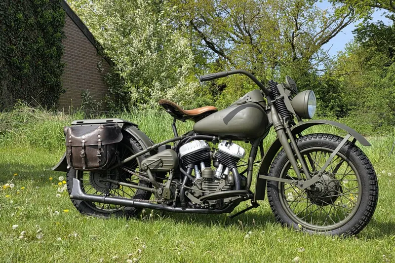 Harley-Davidson WLA 750cc finland registration papers (1942)