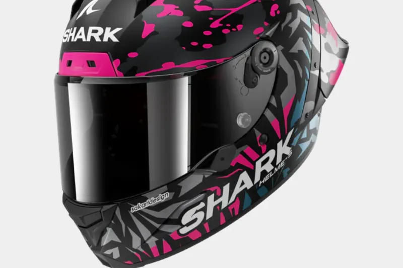 SHARK SHARK AERON-GP FIM RACING #2 REPLICA REDDING Mat Black Violet (2026)