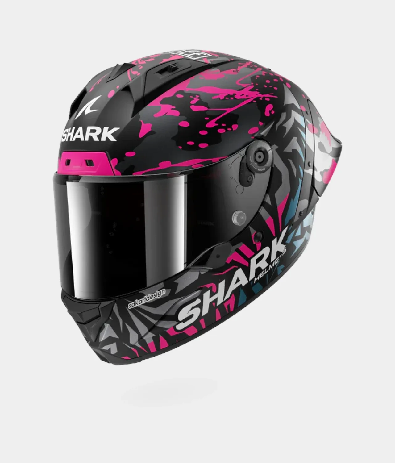 SHARK SHARK AERON-GP FIM RACING #2 REPLICA REDDING Mat Black Violet (2026) — foto 1