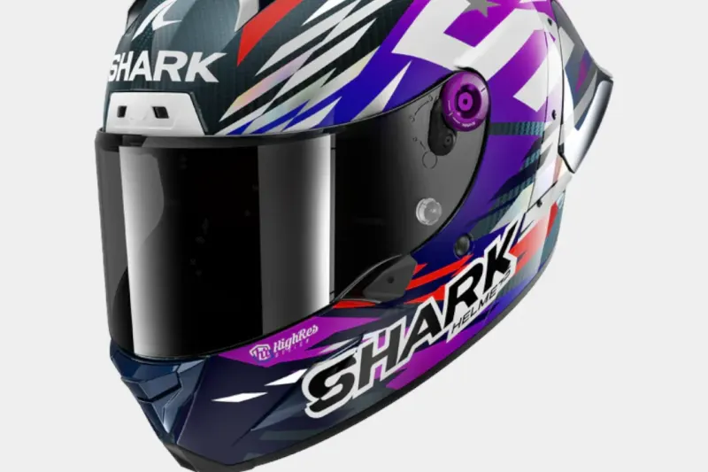 SHARK SHARK AERON-GP FIM RACING #2 REPLICA ZARCO SIGNATURE Carbon Violet Chrom (2026)