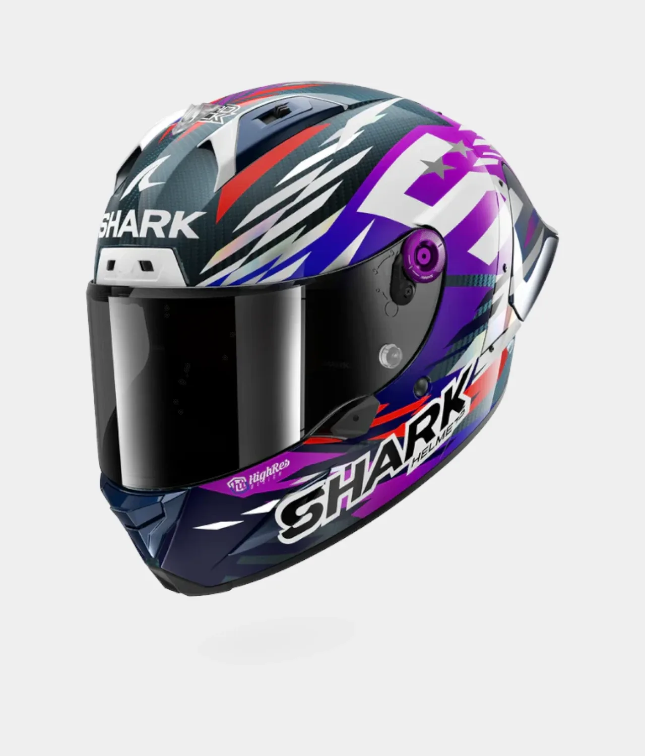 SHARK SHARK AERON-GP FIM RACING #2 REPLICA ZARCO SIGNATURE Carbon Violet Chrom (2026) — foto 1